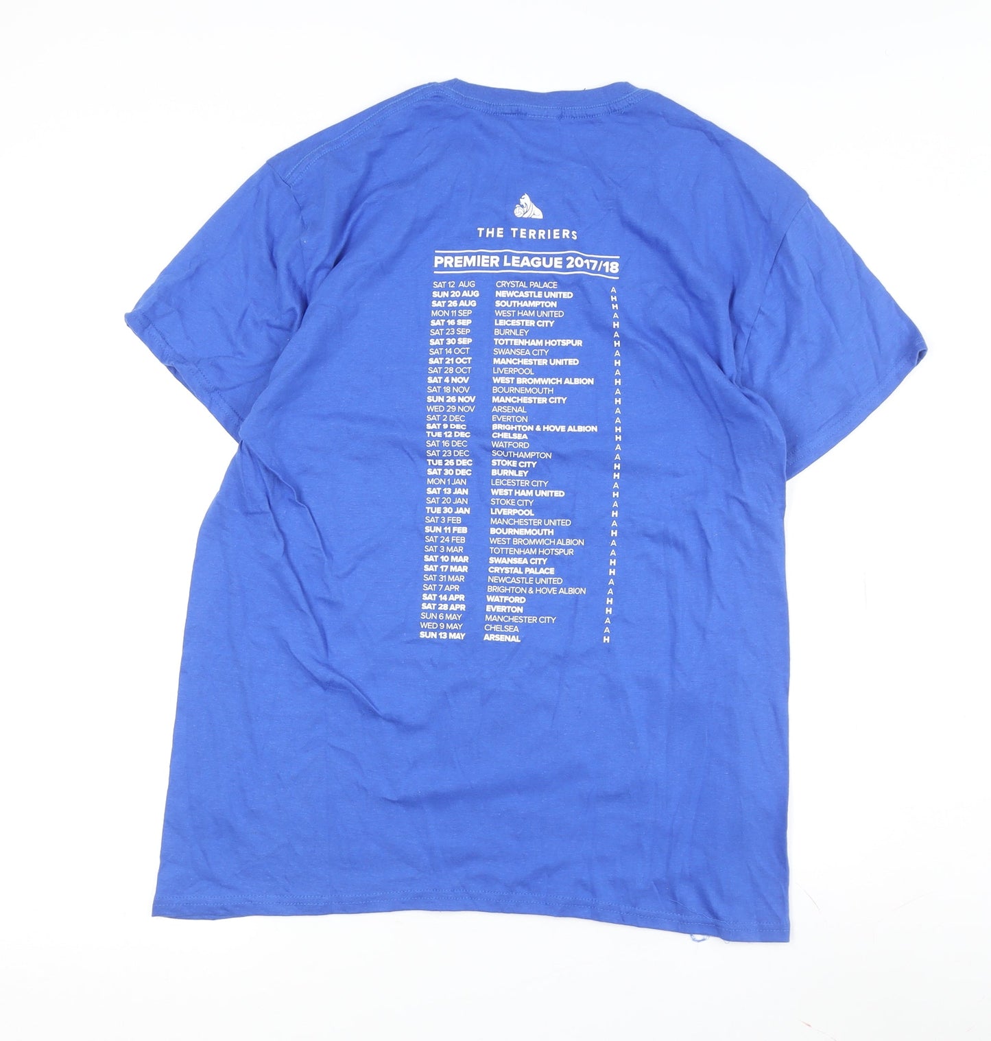 Gildan Men Blue Sports T-Shirt L Premier League