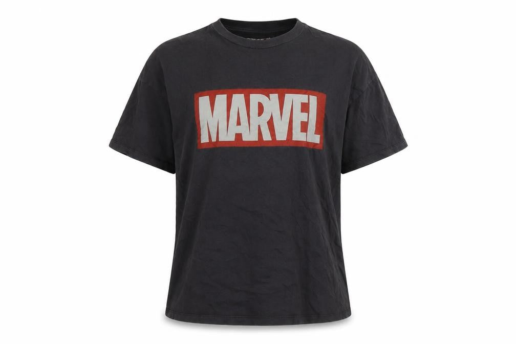 Marvel Black Unisex T-Shirt XS Comic Casual
