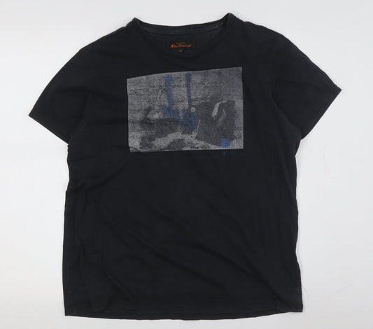 Ben Sherman Black T-shirt size Medium.