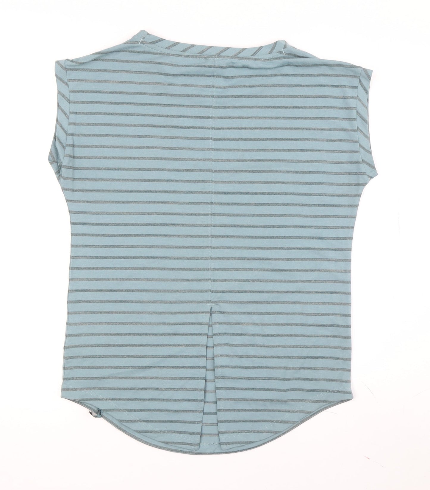 Mountain Hardwear Women's Blue Striped Crew Neck T-Shirt S
