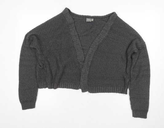 ASOS Women's Grey Cardigan, Size 12, V-Neck