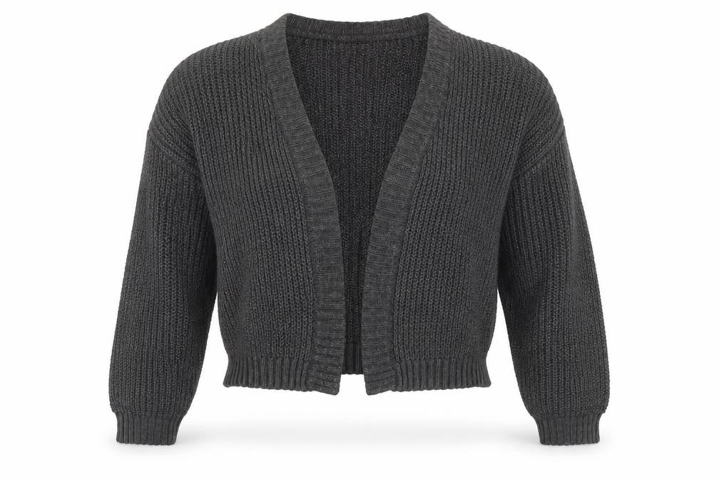 ASOS Women's Grey Cardigan, Size 12, V-Neck