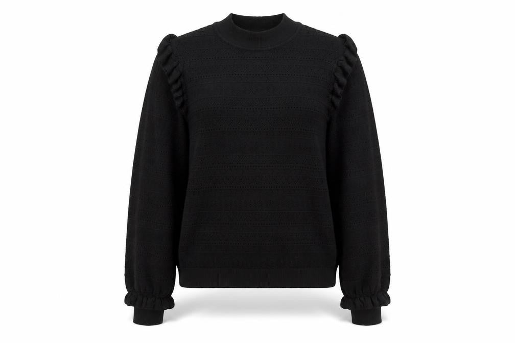 New Look Women’s Black Mock Neck Pullover Jumper