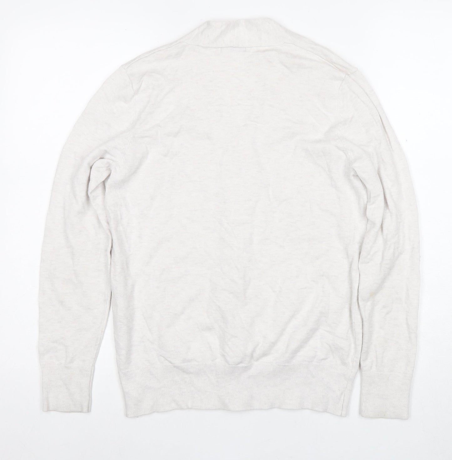 M&Co Women's Ivory Full Zip Jumper Size 12