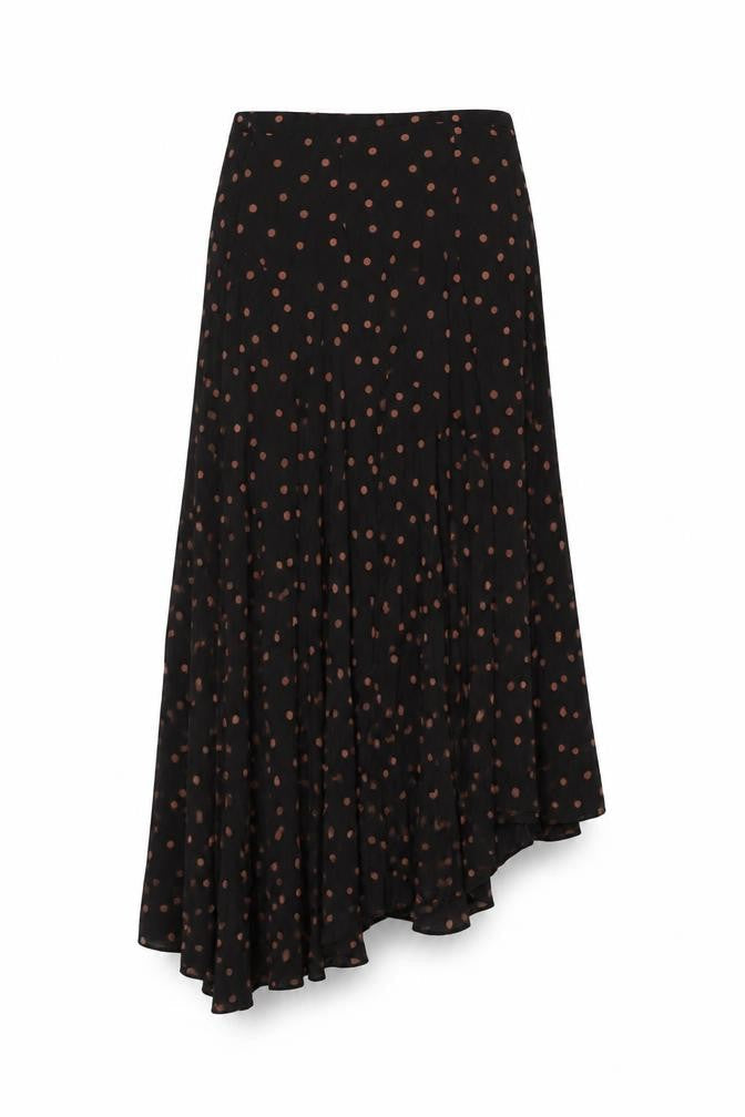 Topshop Women's Black Polka Dot Skirt Size 4