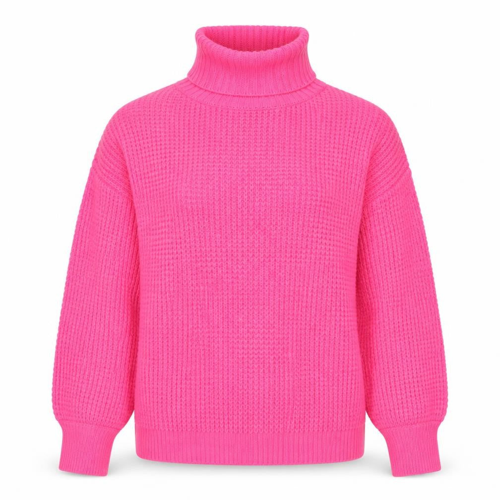 Quiz Pink Women's Roll Neck Jumper, Size M, Knit