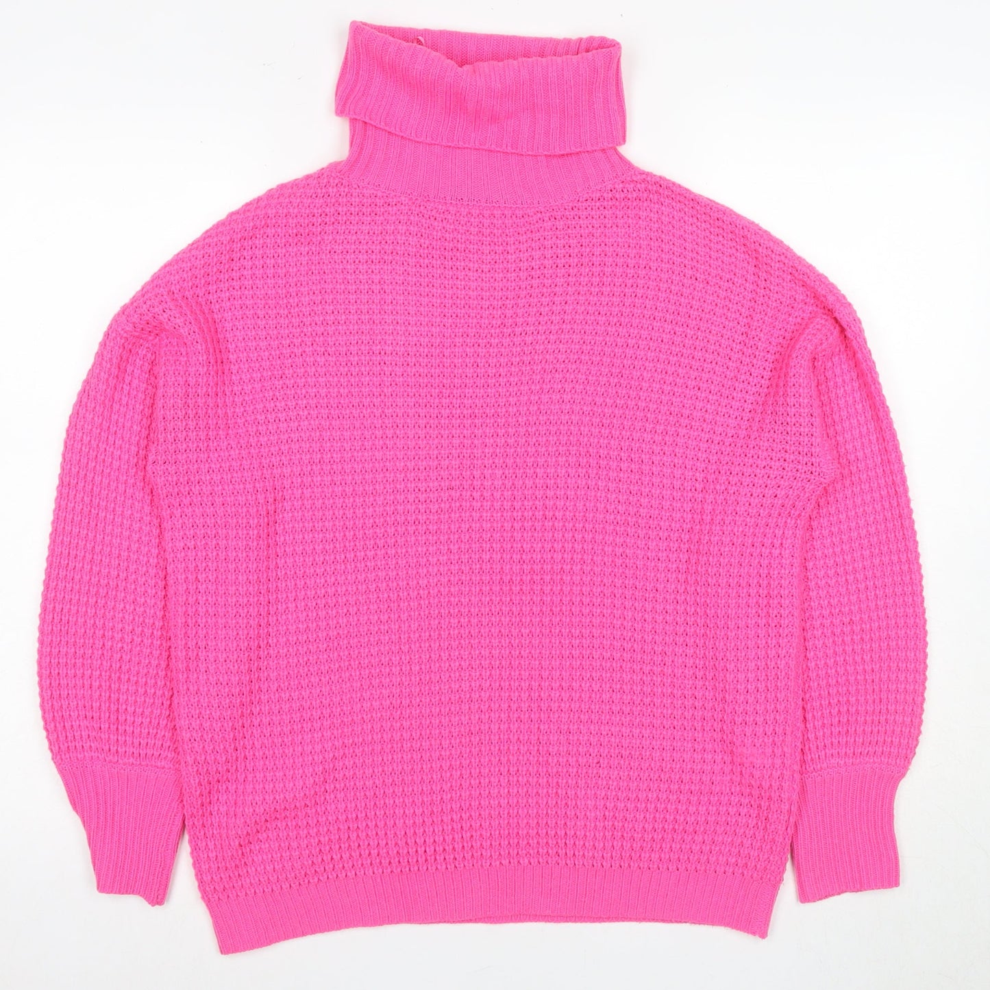 Quiz Pink Women's Roll Neck Jumper, Size M, Knit