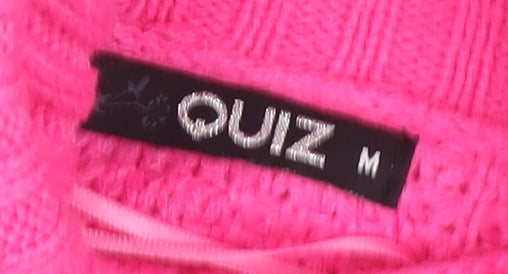 Quiz Pink Women's Roll Neck Jumper, Size M, Knit