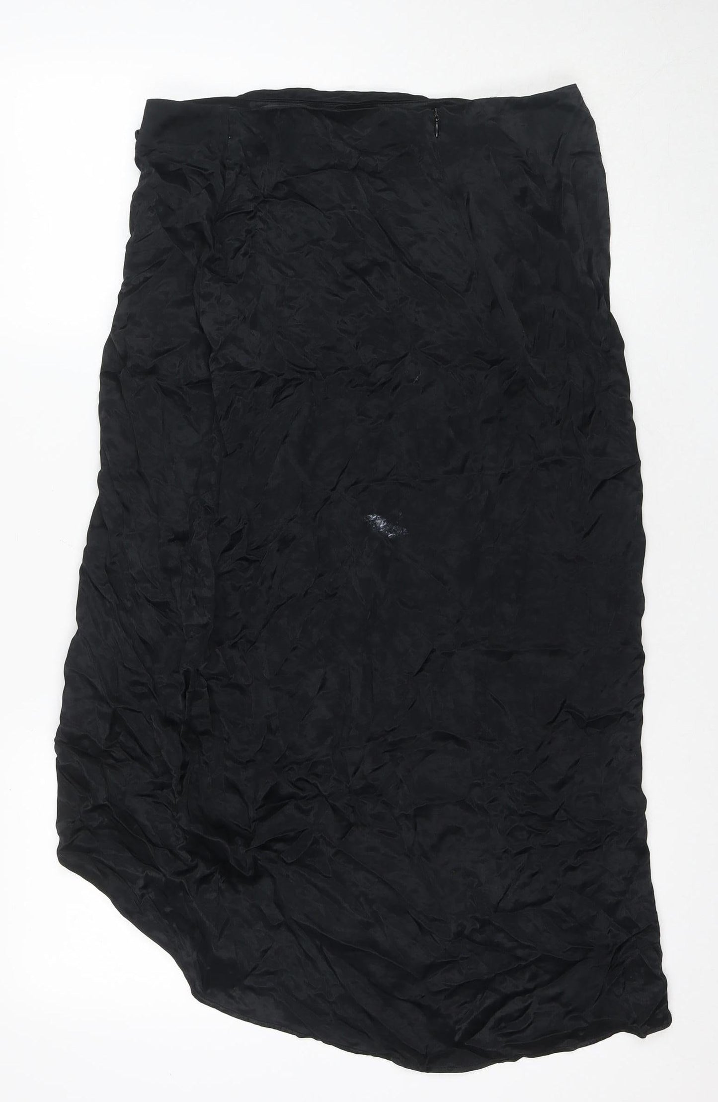 Zara Women's Black Midi Straight Skirt Size 12