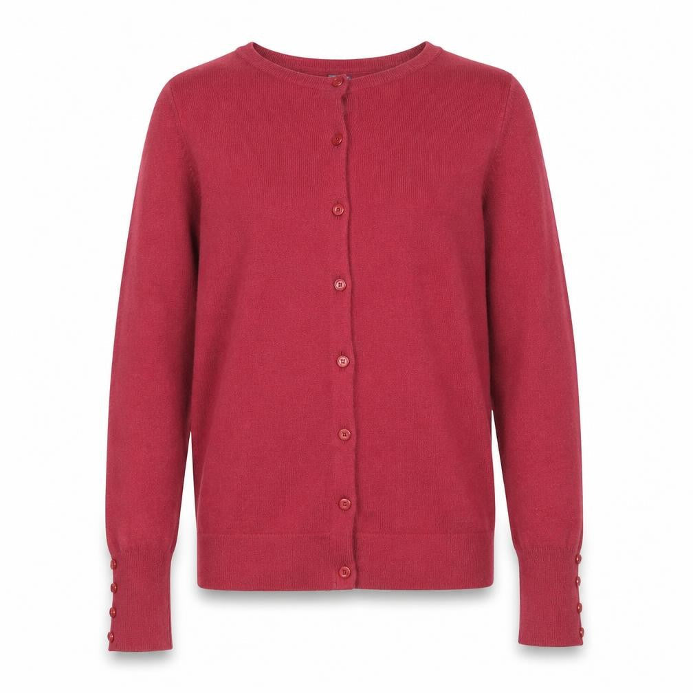 Zara Kids Girls Red Cardigan 11-12 Years Cotton Blend