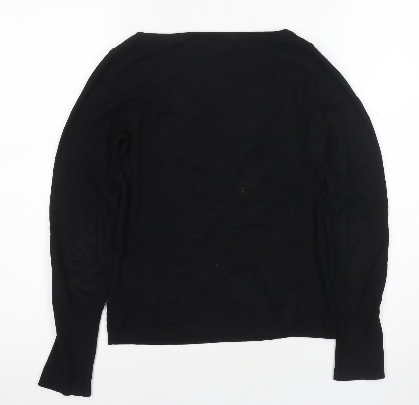 Zara Women's Black Pullover Jumper Size 10