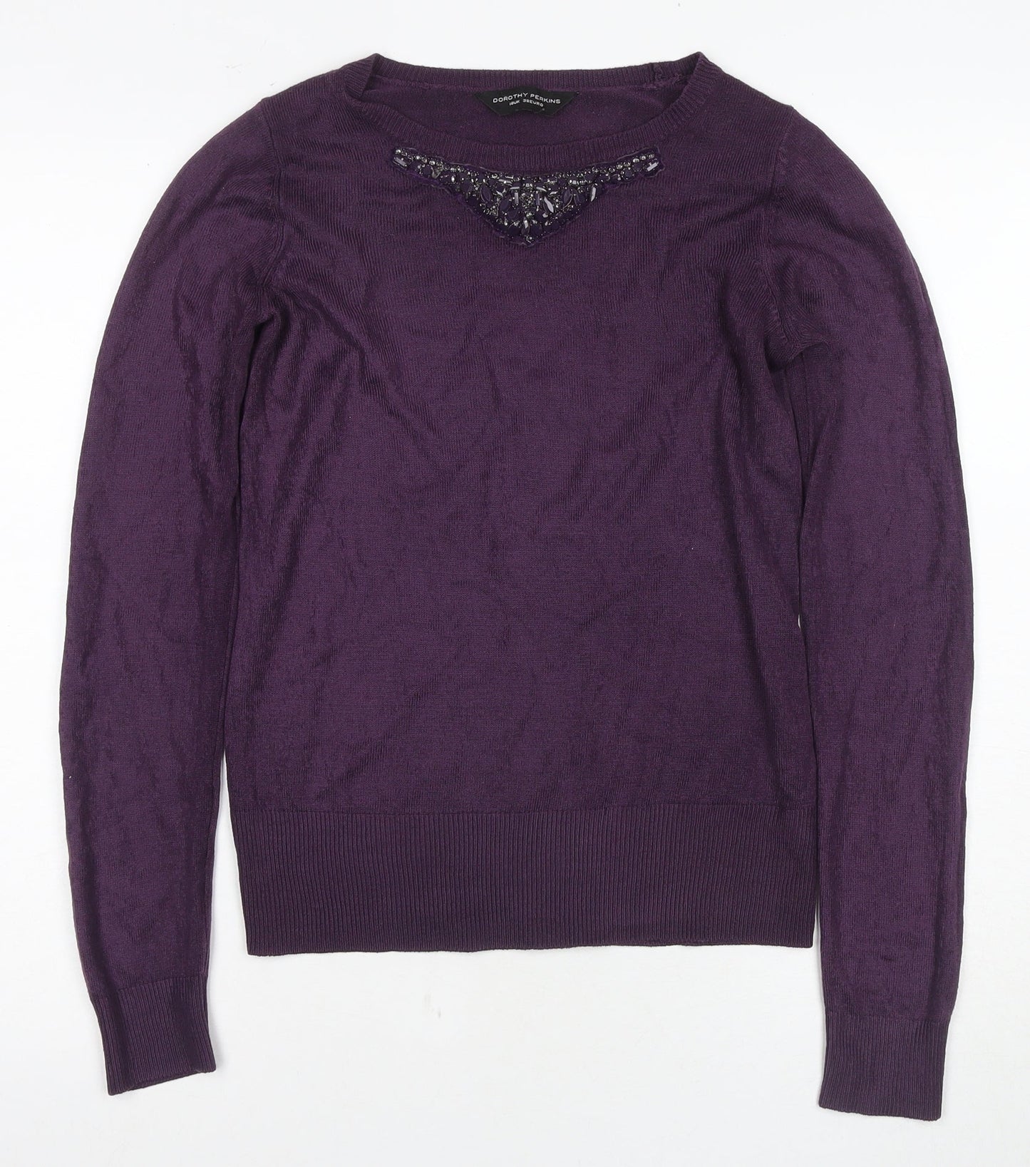 Dorothy Perkins Women's Purple Pullover Jumper Size 10
