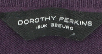 Dorothy Perkins Women's Purple Pullover Jumper Size 10