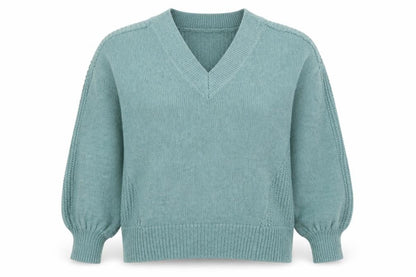 Next Women's Green V-Neck Pullover Jumper - M