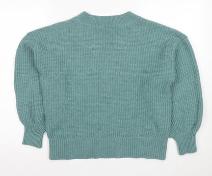Next Women's Green V-Neck Pullover Jumper - M