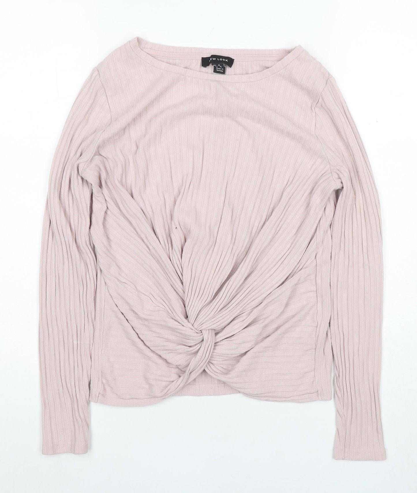 New Look Women's Pink Wrap T-Shirt Size 8