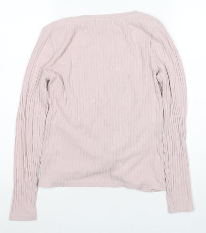 New Look Women's Pink Wrap T-Shirt Size 8