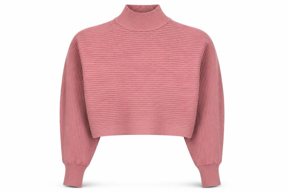 New Look Women’s Pink Mock Neck Pullover Jumper - Size S