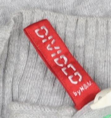 Divided Women's Grey V-Neck Pullover Jumper Size 4