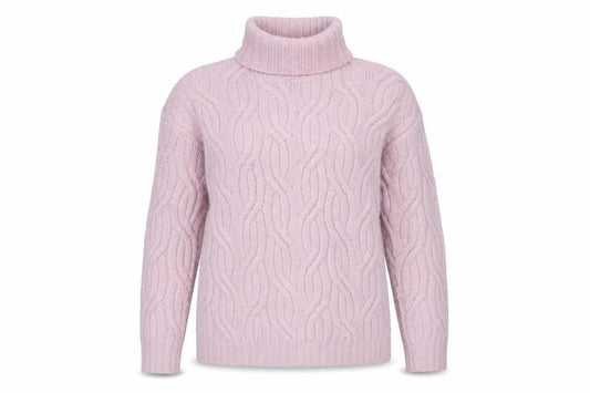 Marks & Spencer Women's Pink Roll Neck Jumper XS