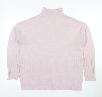 Marks & Spencer Women's Pink XS Roll Neck Jumper
