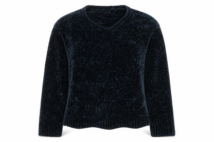 Zara Knit Women's Blue Chunky-Knit Pullover Jumper Size 14