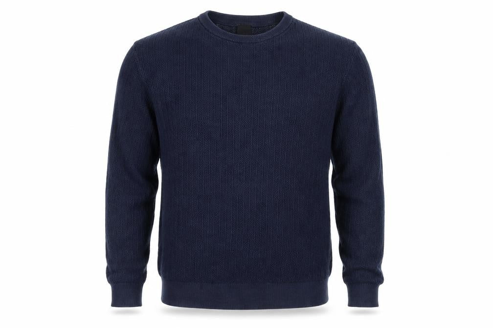 H&M Men's Blue Cable-Knit Pullover Jumper M
