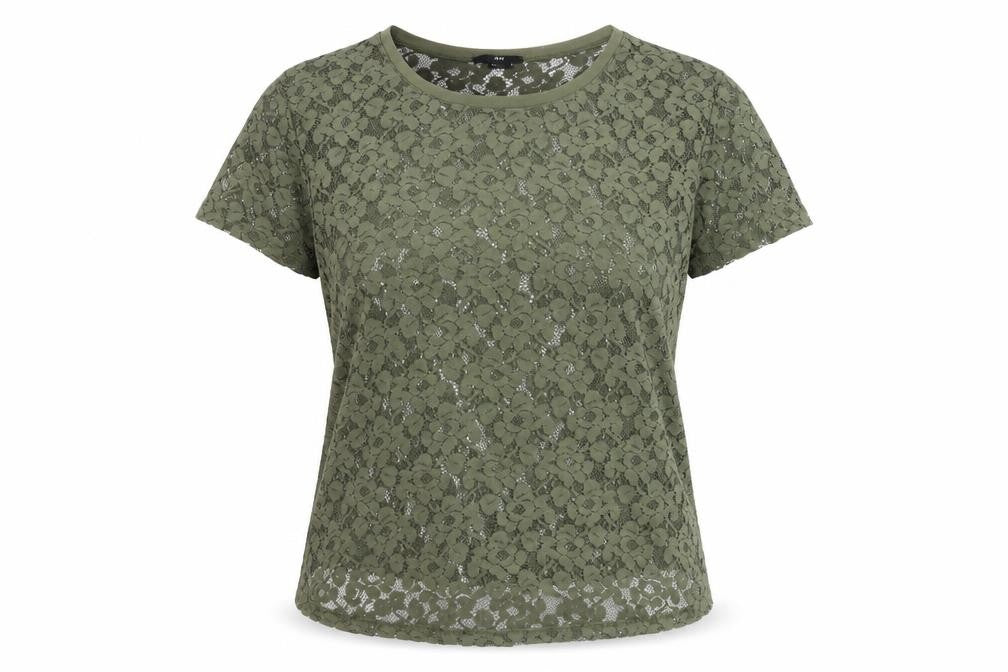 H&M Women's Green Lace T-Shirt, Size S