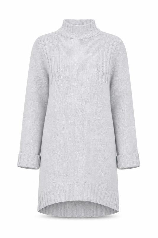 Miss Selfridge Women's Grey Jumper Dress, Size 6