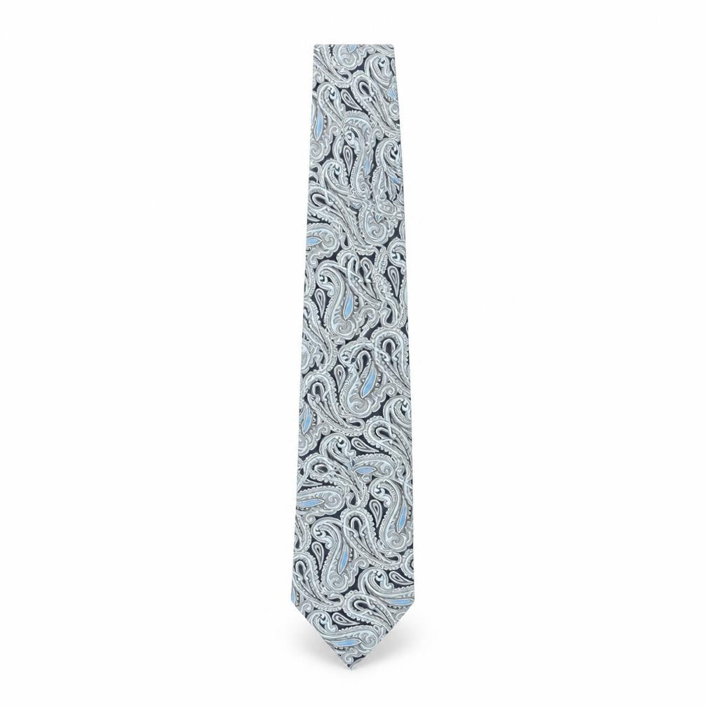 Tootal Men's Blue Paisley Polyester Vintage Tie