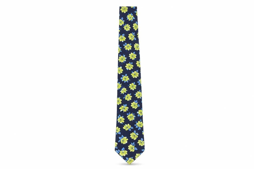 Marks & Spencer Silk Floral Tie, Multicoloured, One Size