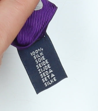 Daniel Hechter Men's Purple Polka Dot Silk Tie