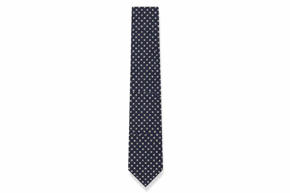 Jonelle Silk Men's Blue Geometric Tie One Size