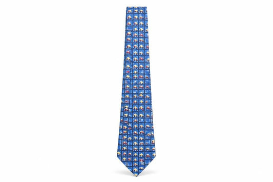 Jacques Esterel Blue Geometric Tie for Men