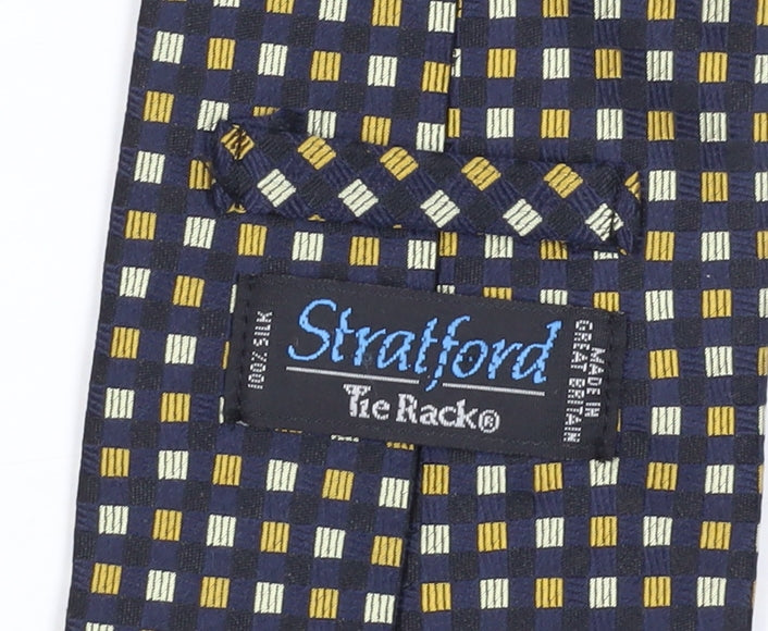 Stratford Men's Multicoloured Geometric Silk Tie