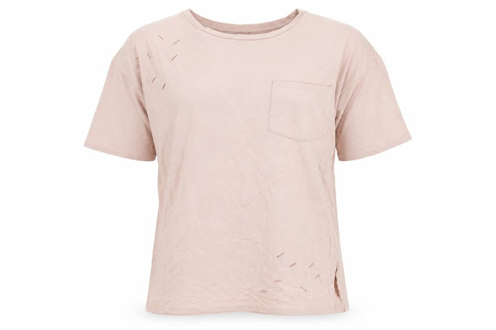 A&G Women's Beige Size 10 Basic T-Shirt