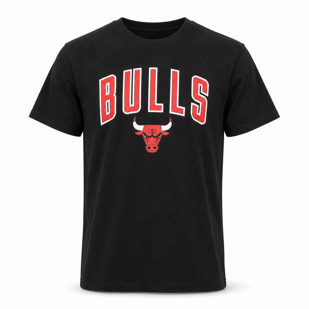 New Era Men's Black Chicago Bulls T-Shirt XS