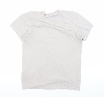Adidas Womens White T-Shirt S Basic Casual