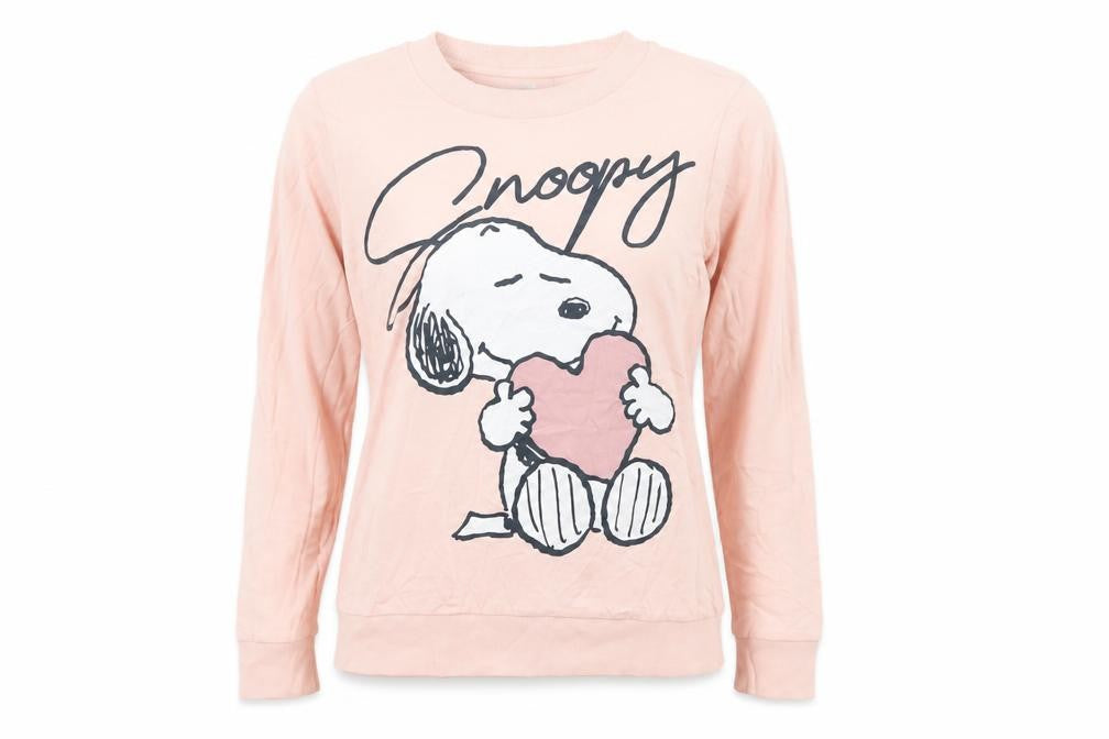 Day Dreams Pink Snoopy Lounge Top Women Size 10 Cartoon