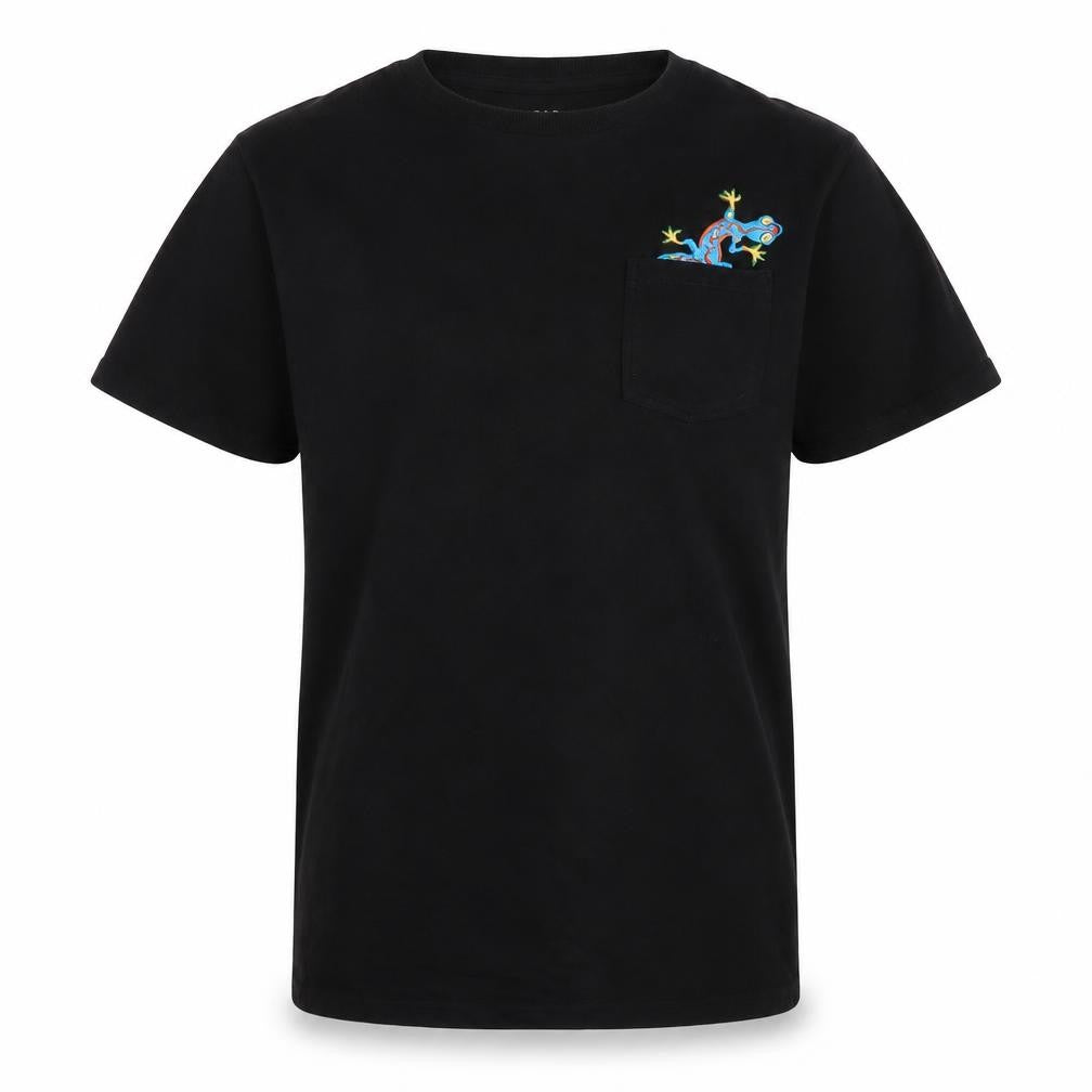 Marks & Spencer Boys Black T-Shirt 12-13 Years with Pocket