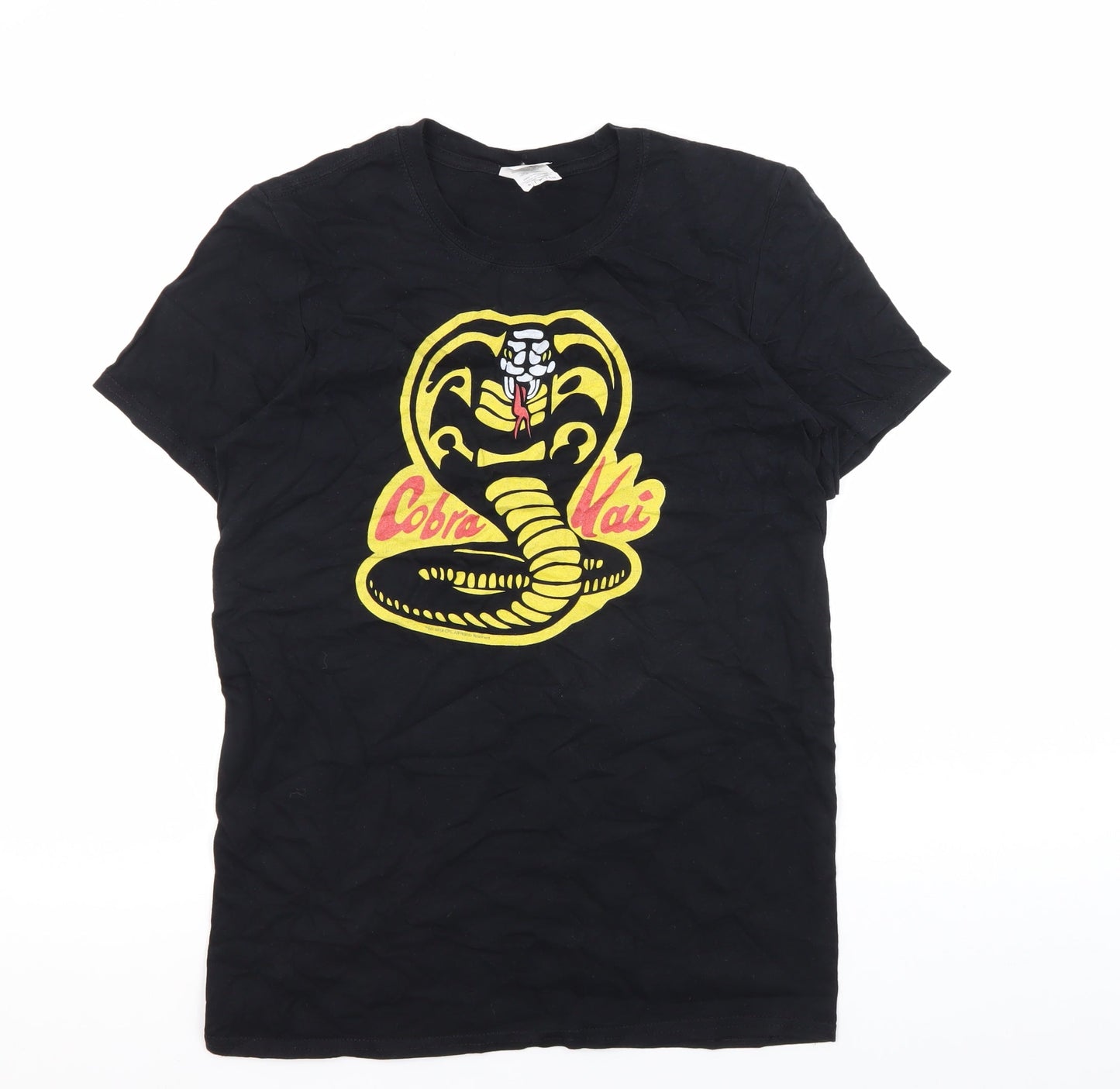 Gildan Men's Black Cobra Kai T-Shirt, Size S, Cotton