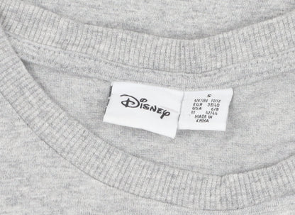 Preloved Disney Women's Grey Dumbo T-Shirt Small - Detail