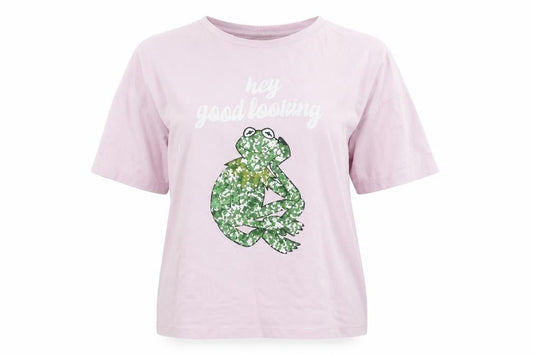 Disney Women's Pink Graphic T-Shirt - Size 16