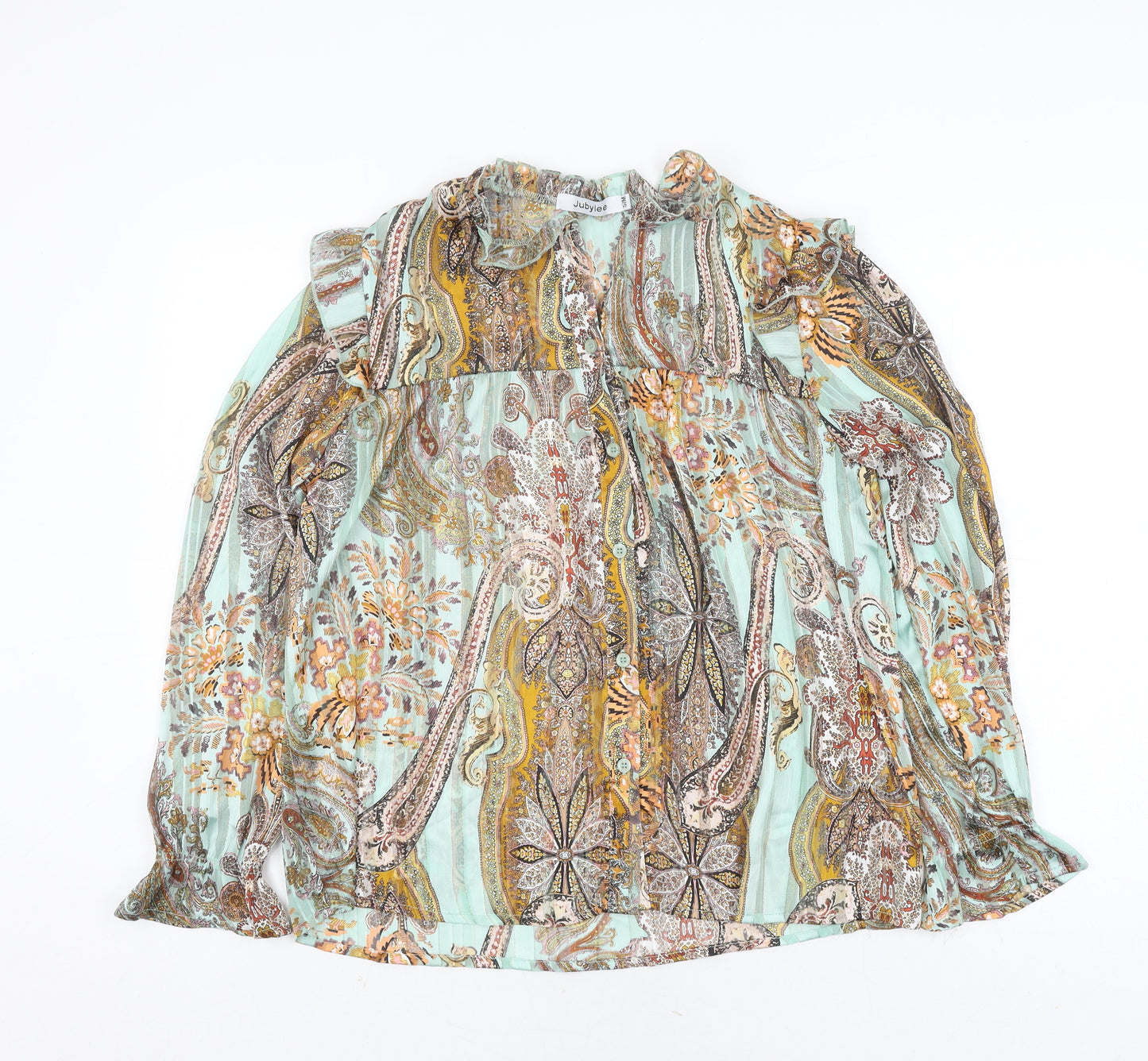 Jubylee Women's Multicoloured Paisley Blouse Size S
