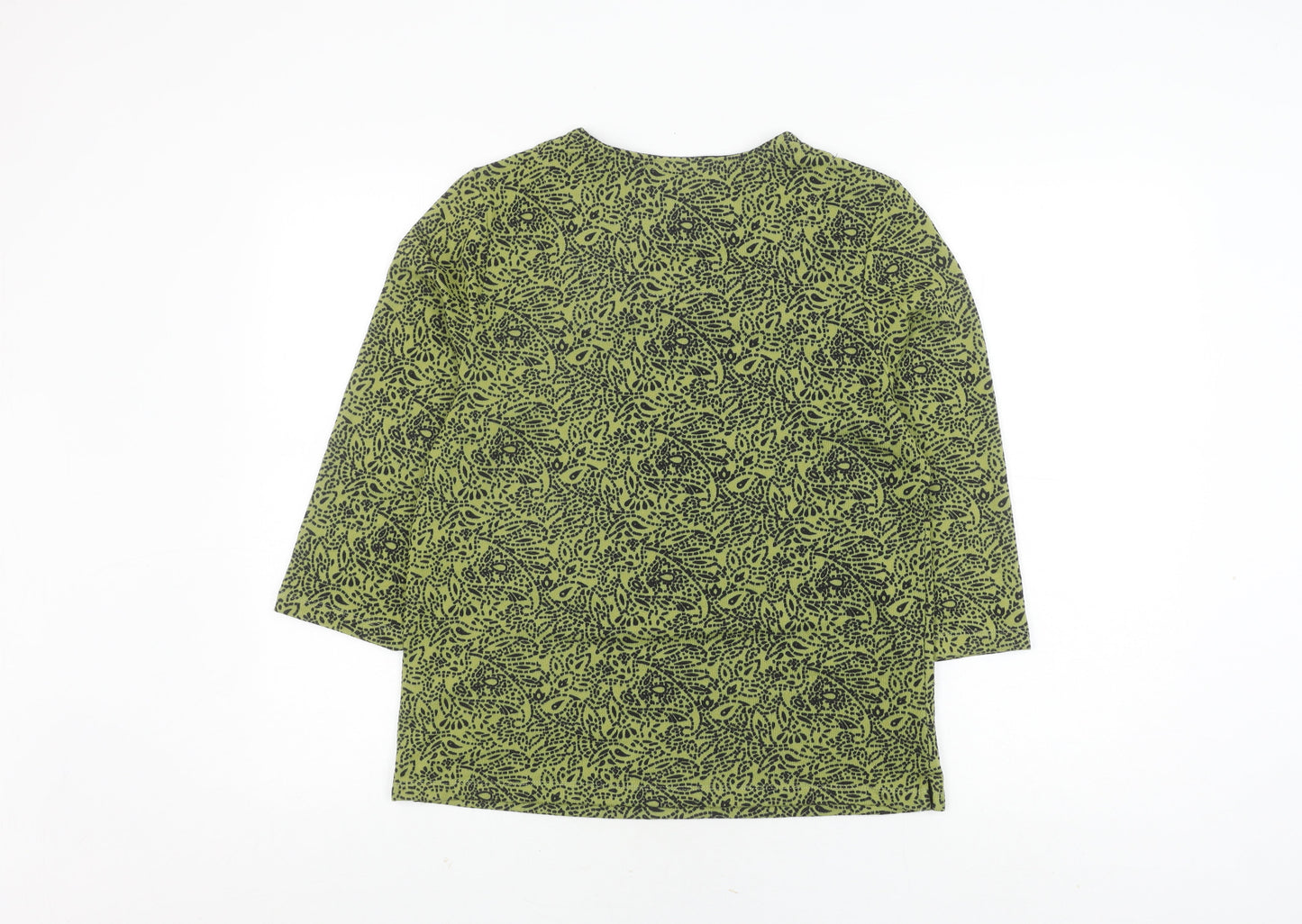 TIGI Women's Green Animal Print Jumper