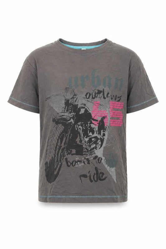 Urban Outlaws Boys Grey Graphic T-Shirt 9-10 Years