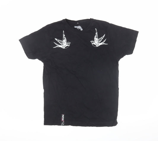Pistol Boutique Men's Black Bird T-Shirt - Size S