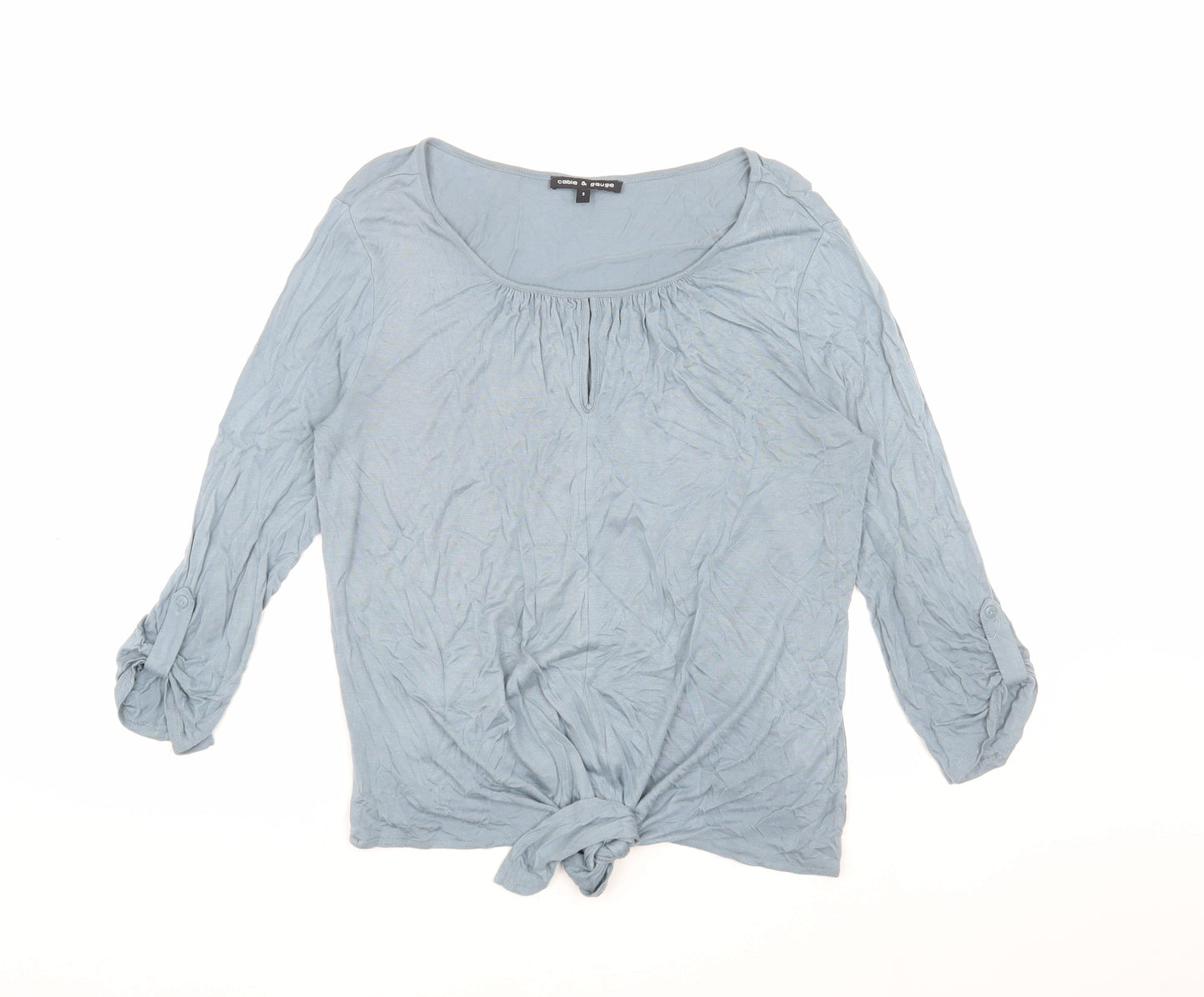 Cable & Gauge Women's Blue Basic Top, Size S