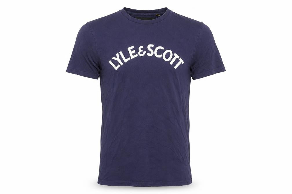 Lyle & Scott Men's Blue Medium T-Shirt, Short Sleeve