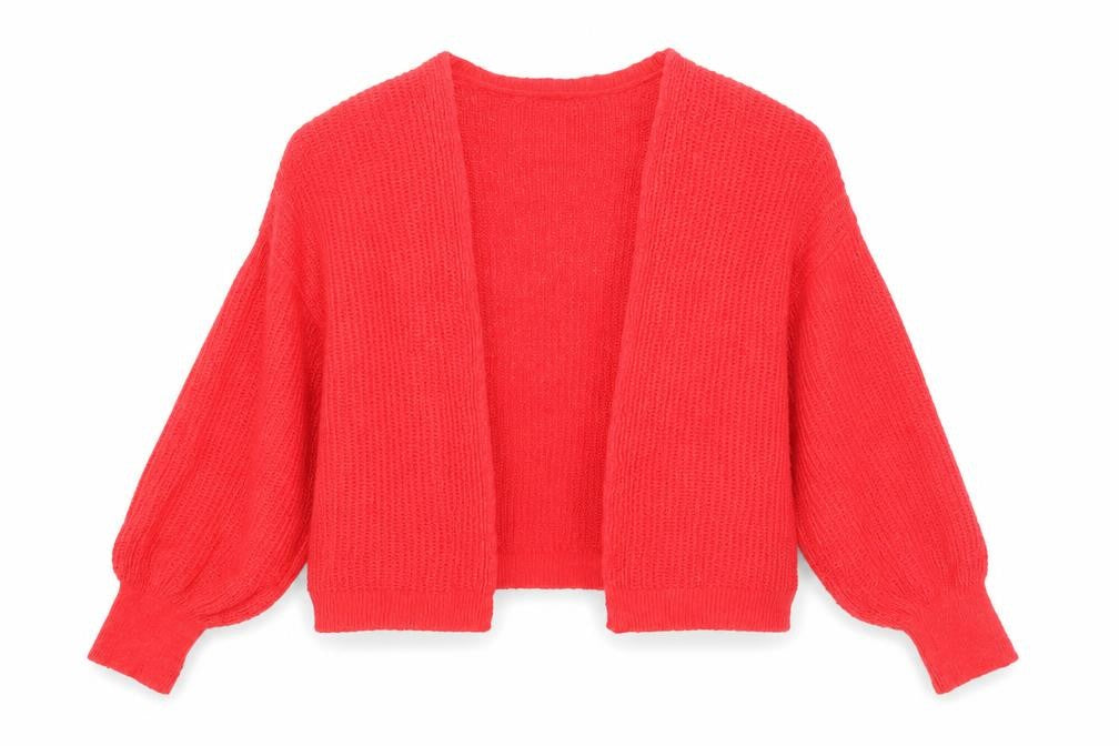 ASOS Women's Red Open-Knit Cardigan UK 10